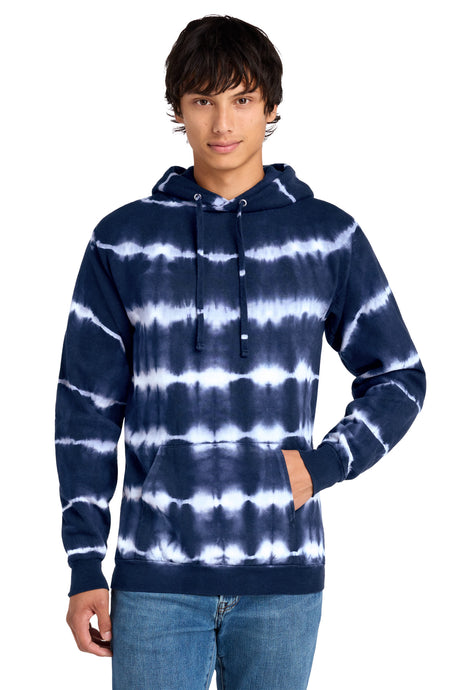 Port & Company PC143 Allover Stripe Tie-Dye Fleece | Port & Co PC143