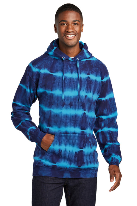 Port & Company PC143 Allover Stripe Tie-Dye Fleece | Port & Co PC143