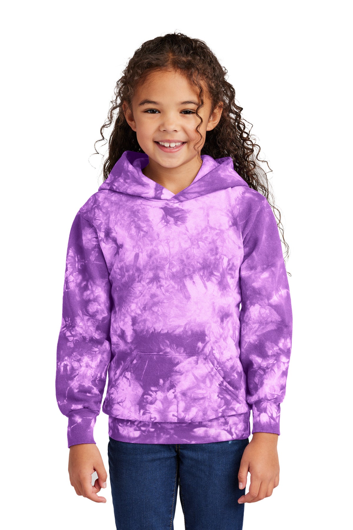 Port & Company PC144Y Youth Crystal Tie-Dye Pullover Hoodie | Port & Co PC144Y