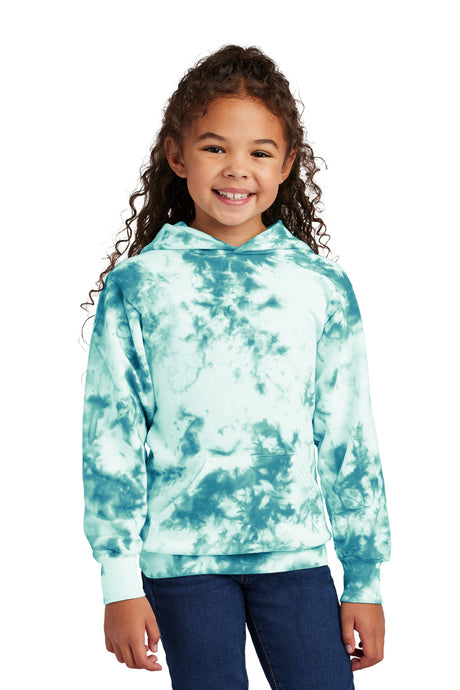 Port & Company PC144Y Youth Crystal Tie-Dye Pullover Hoodie | Port & Co PC144Y