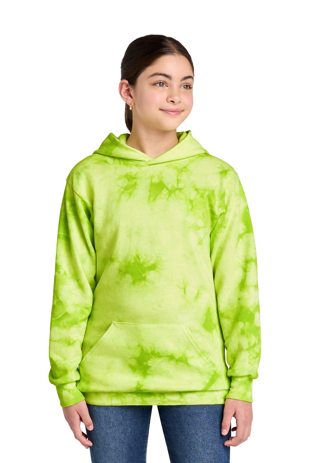 Port & Company PC144Y Youth Crystal Tie-Dye Pullover Hoodie | Port & Co PC144Y