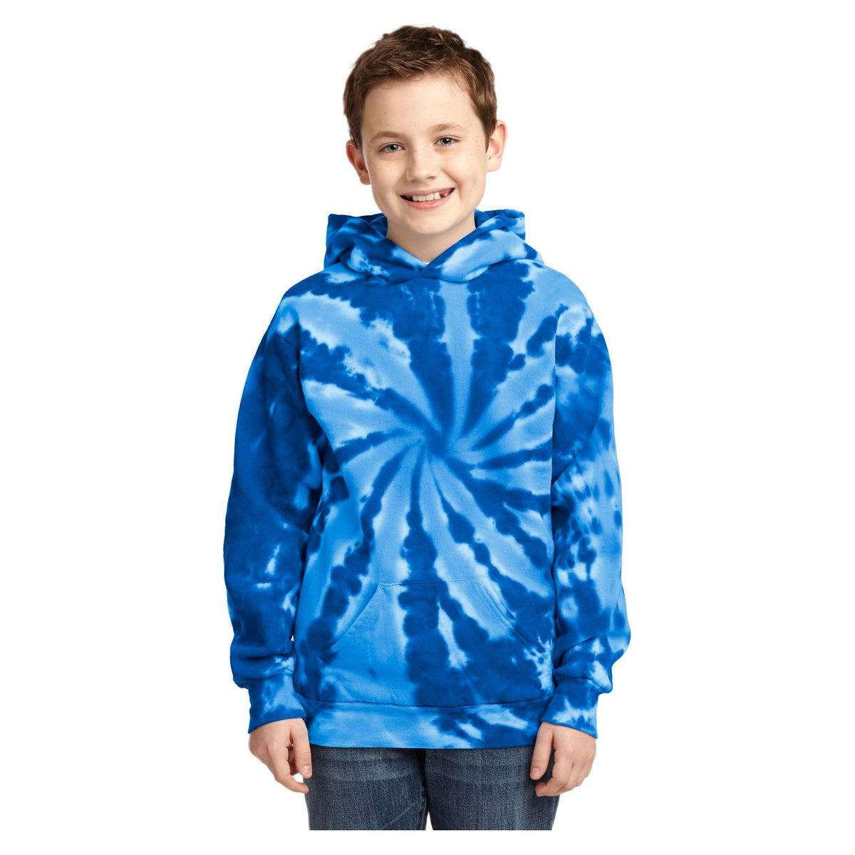 Port & Company ® Youth Tie-Dye Pullover Hooded Sweatshirt. PC146Y - Port & Company PC146Y Sweatshirts/Fleece Port & Company Royal XS