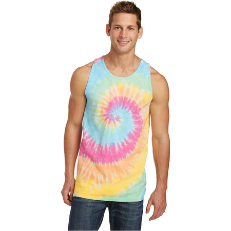 Port & Company ® Tie-Dye Tank Top. PC147TT - Port & Company PC147TT T-Shirts Port & Company Pastel Rainbow S