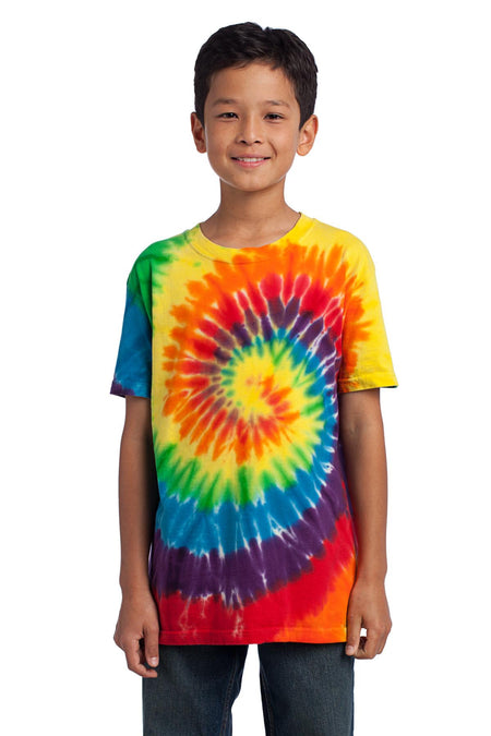 Port & Company ® - Youth Tie-Dye Tee. PC147Y - Rainbow - Port & Company PC147Y T-Shirts Port & Company Rainbow XS