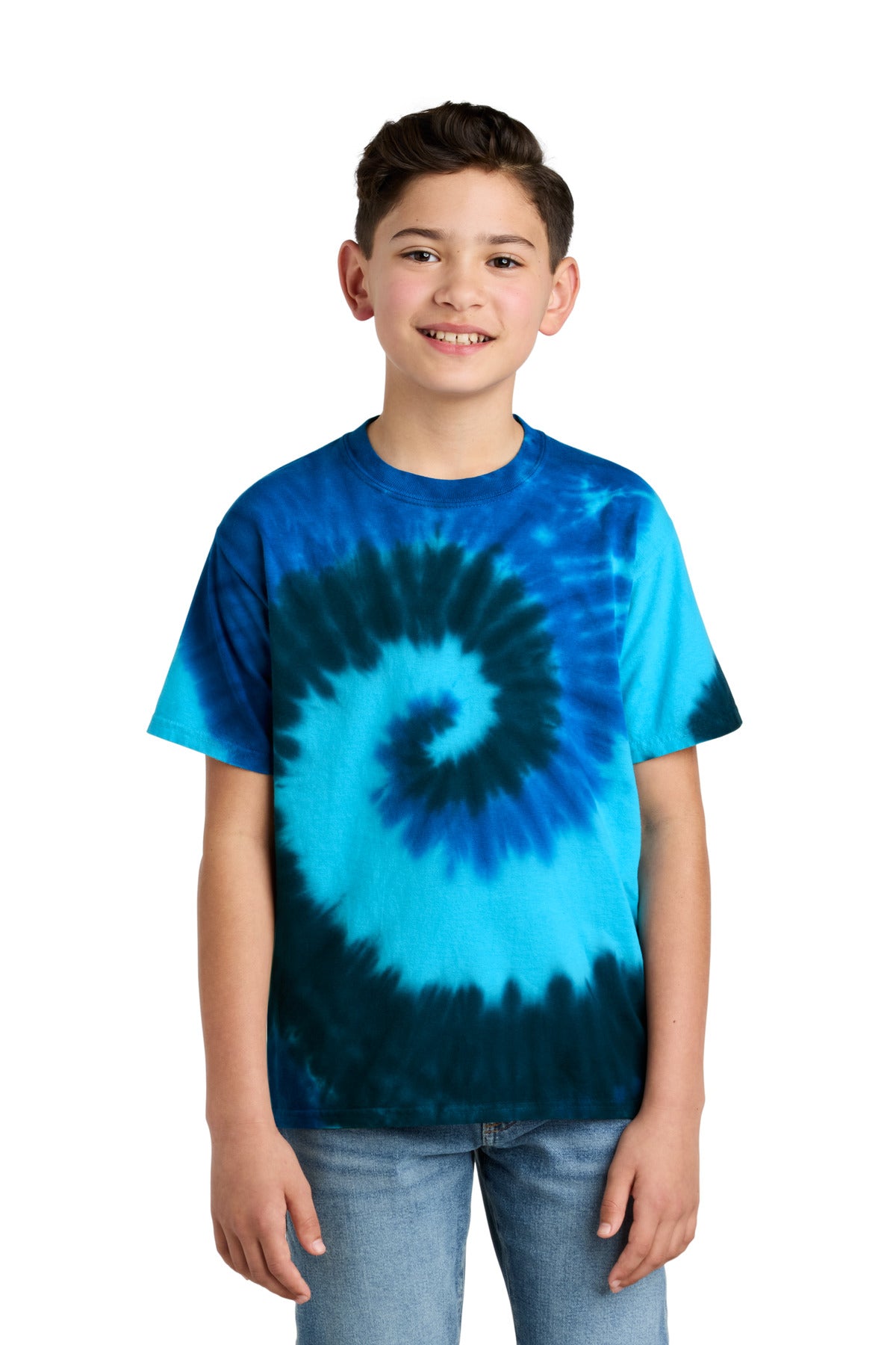 Port & Company ® - Youth Tie-Dye Tee. PC147Y - Ocean Rainbow - Port & Company PC147Y T-Shirts Port & Company Ocean Rainbow XS