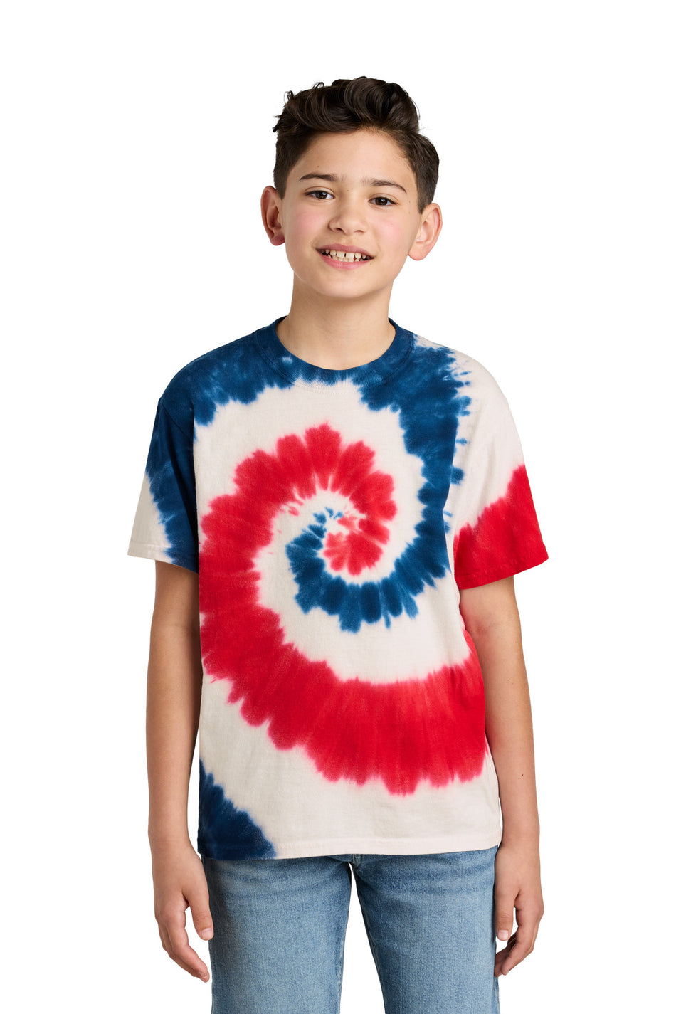 Port & Company ® - Youth Tie-Dye Tee. PC147Y - USA Rainbow - Port & Company PC147Y T-Shirts Port & Company USA Rainbow XS