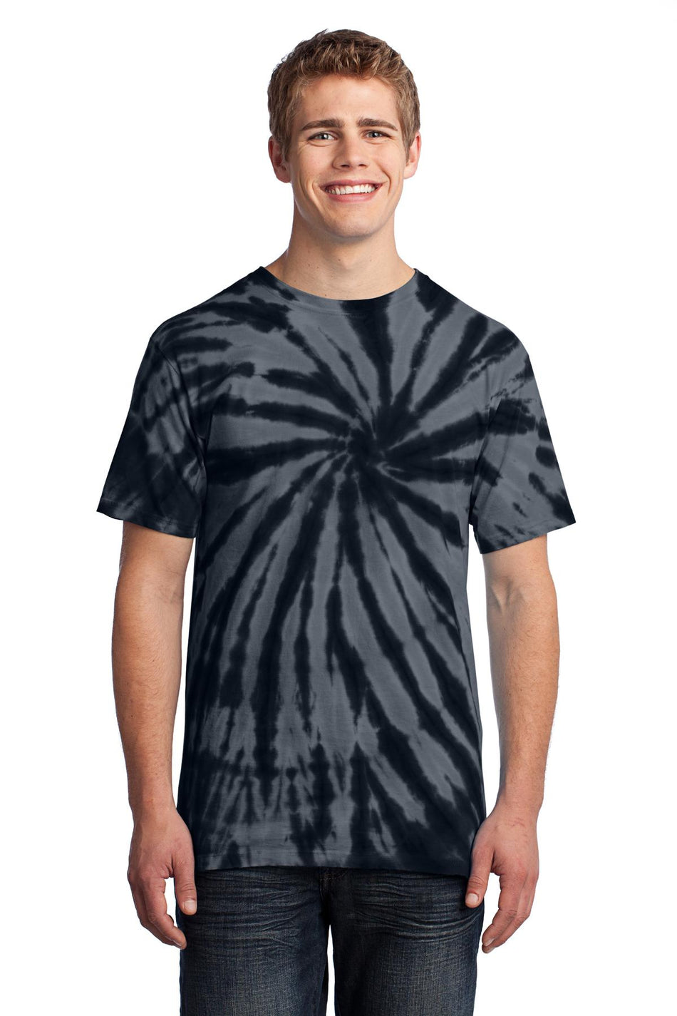 Port & Company ® - Tie-Dye Tee. PC147 - Black - Port & Company PC147 T-Shirts Port & Company Black S