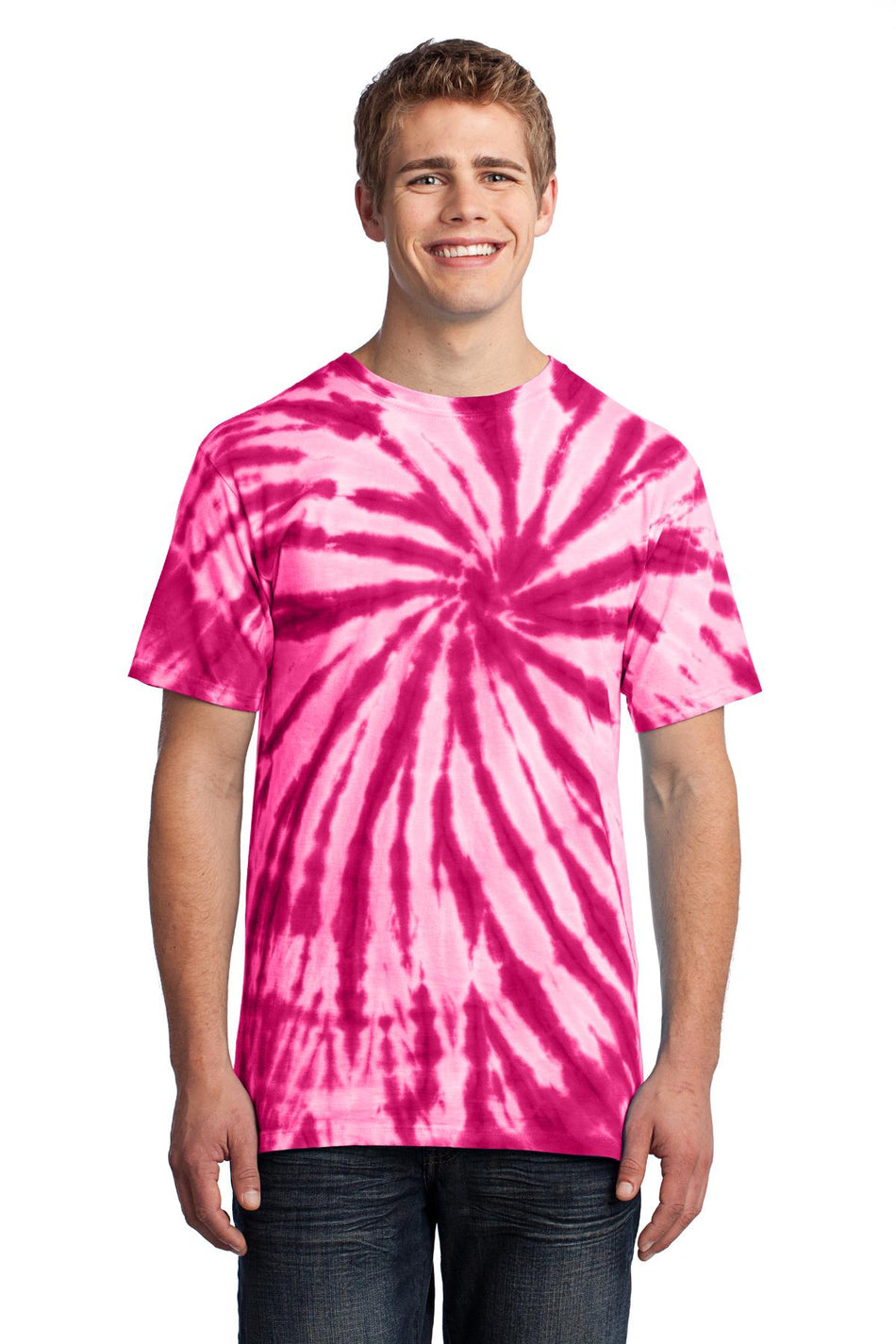 Port & Company ®  - Tie-Dye Tee. PC147 - Pink - Port & Company PC147