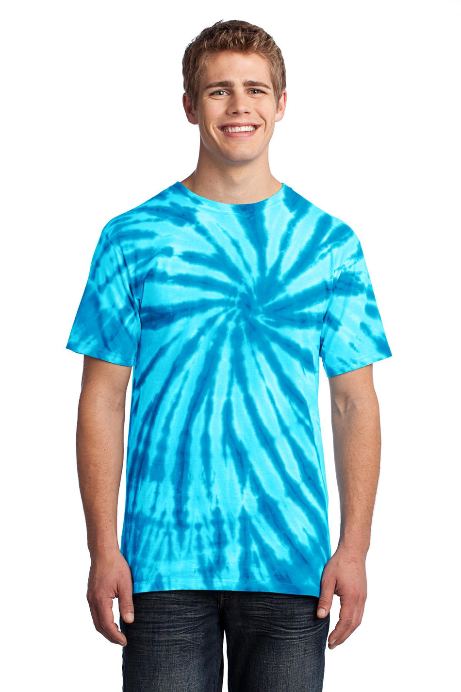 Port & Company ® - Tie-Dye Tee. PC147 - Turquoise - Port & Company PC147 T-Shirts Port & Company Turquoise S