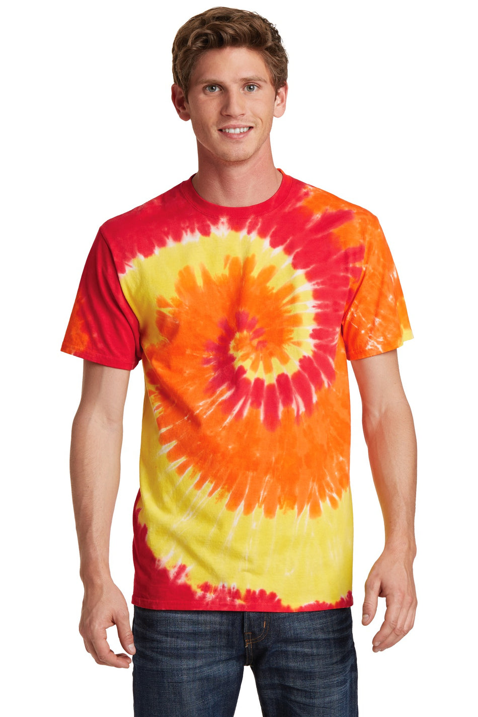 Port & Company ®  - Tie-Dye Tee. PC147 - Blaze Rainbow - Port & Company PC147