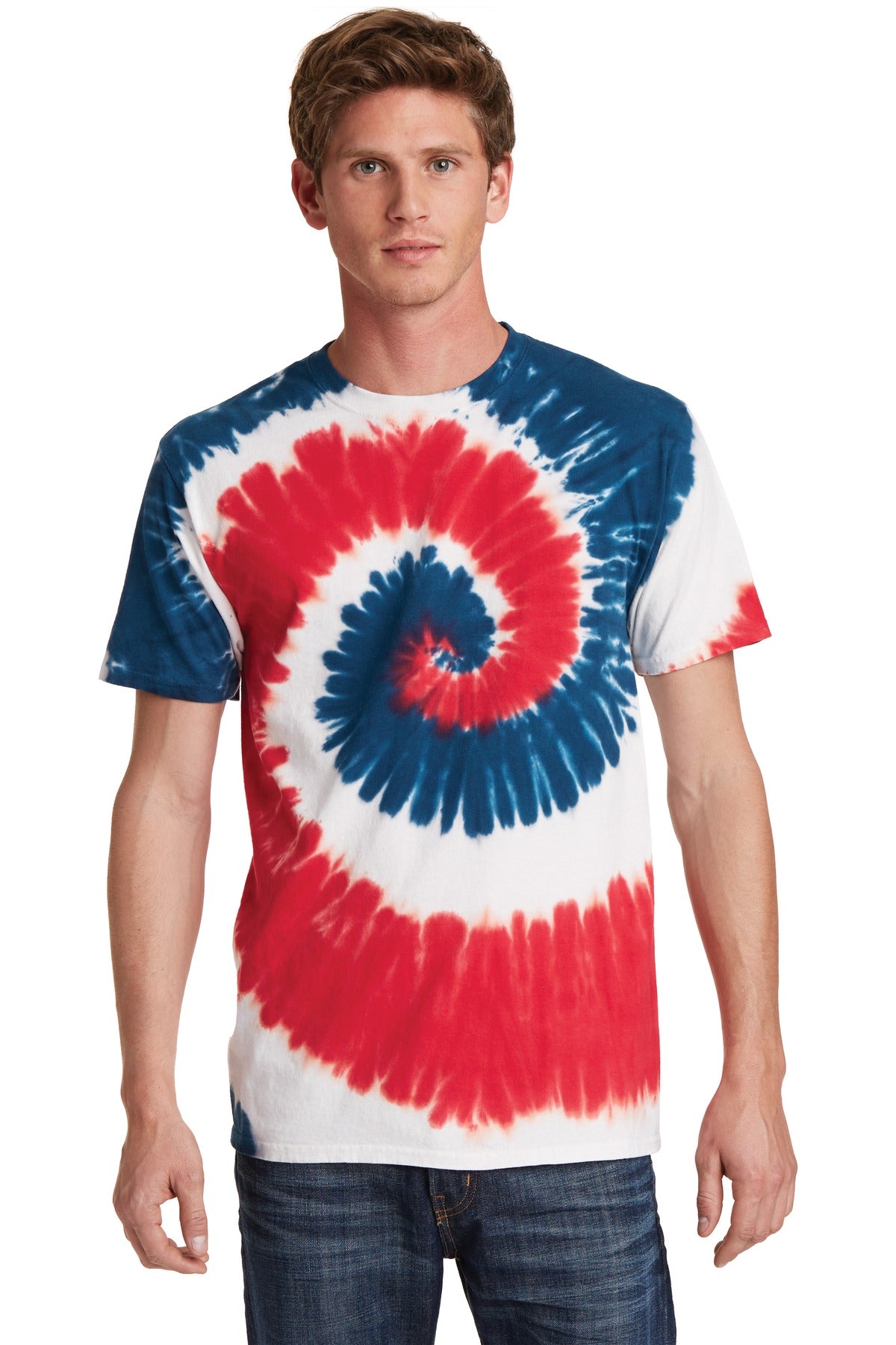 Port & Company ® - Tie-Dye Tee. PC147 - USA Rainbow - Port & Company PC147 T-Shirts Port & Company USA Rainbow S