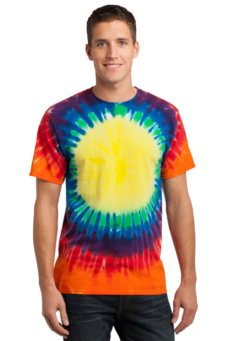 Port & Company ® -Window Tie-Dye Tee. PC149 - Port & Company PC149 T-Shirts Port & Company Rainbow S