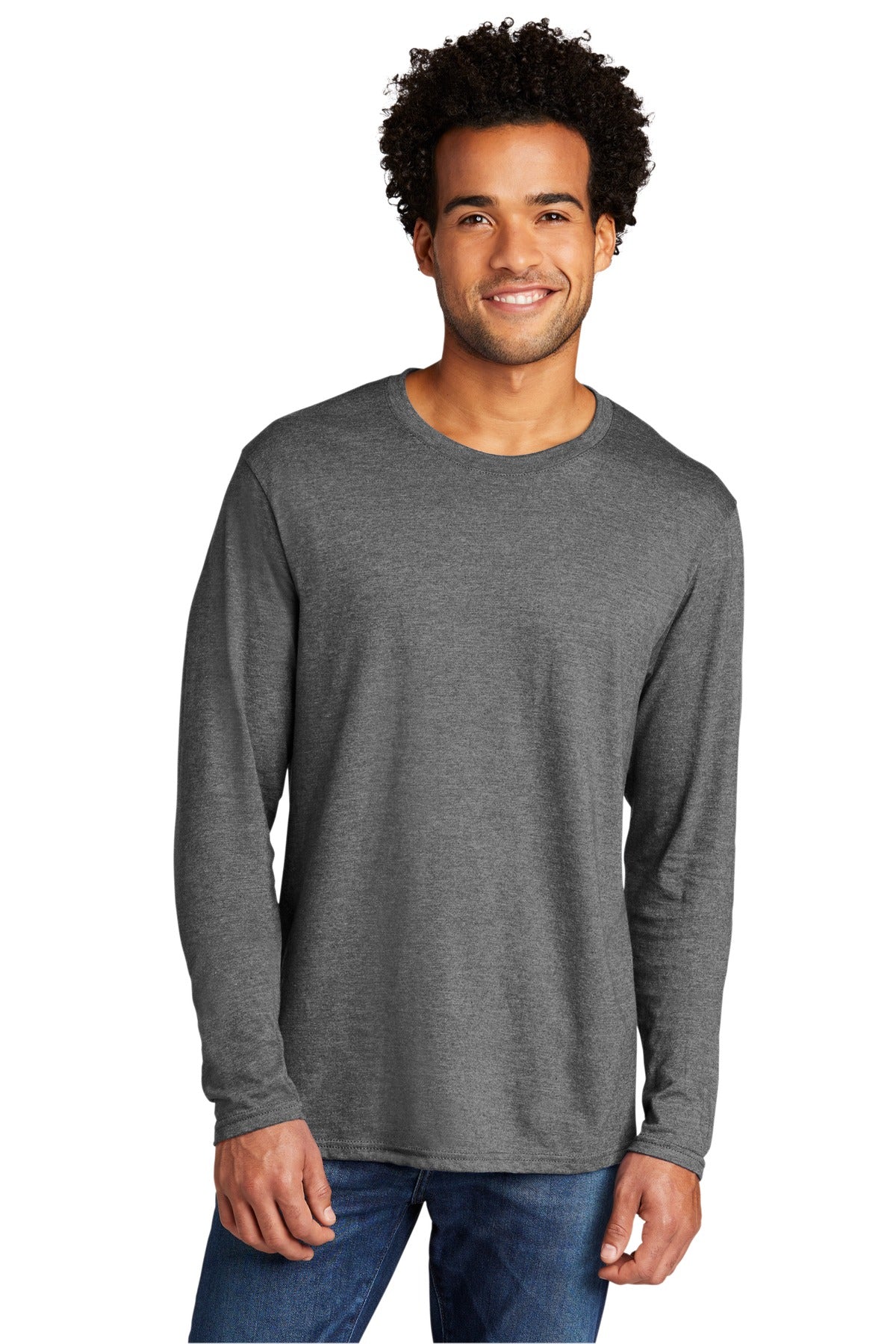 Port & Company ® Tri-Blend Long Sleeve Tee. PC330LS - Port & Company PC330LS T-Shirts Port & Company Graphite Heather S