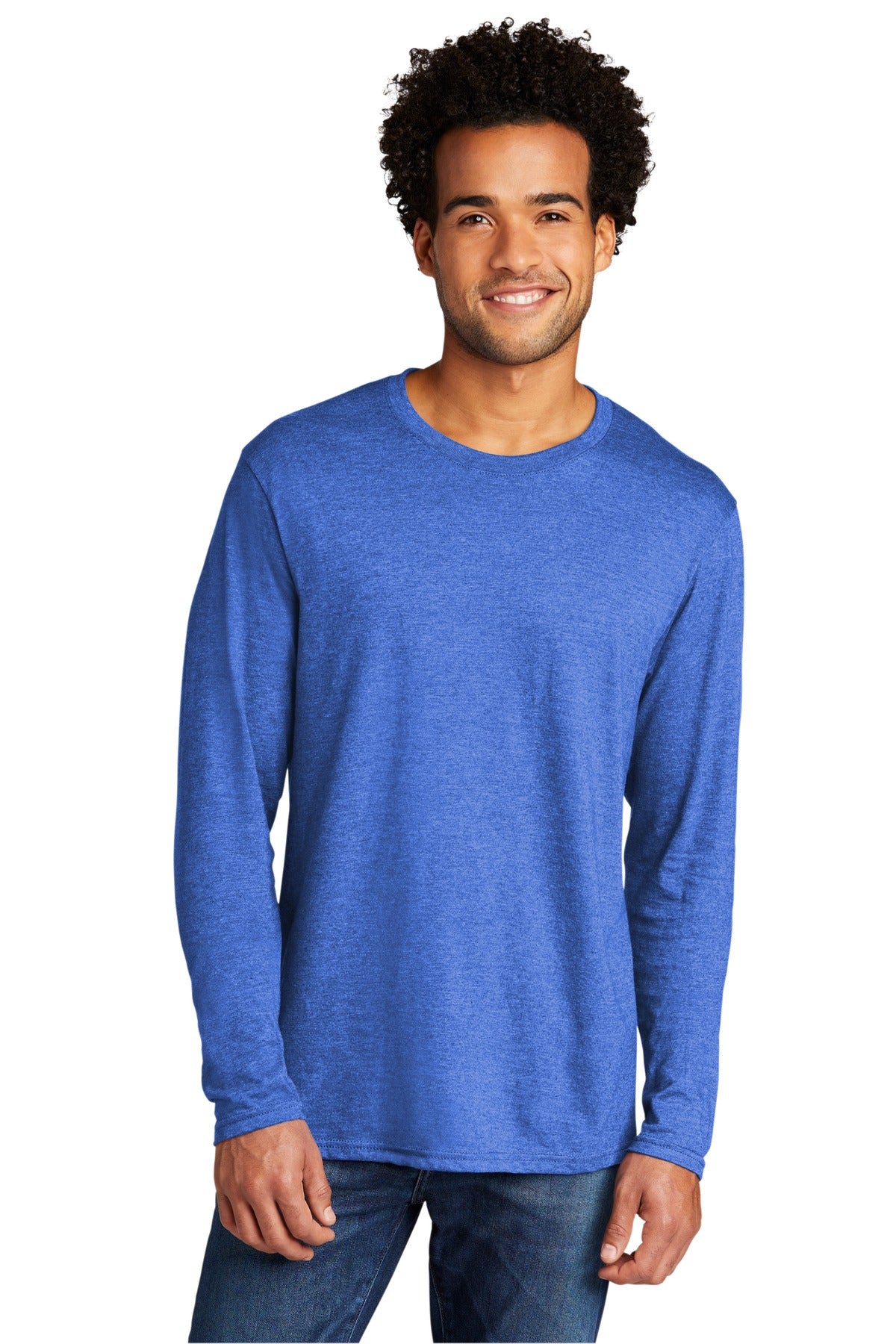 Port & Company ® Tri-Blend Long Sleeve Tee. PC330LS - Port & Company PC330LS T-Shirts Port & Company Heather Royal S