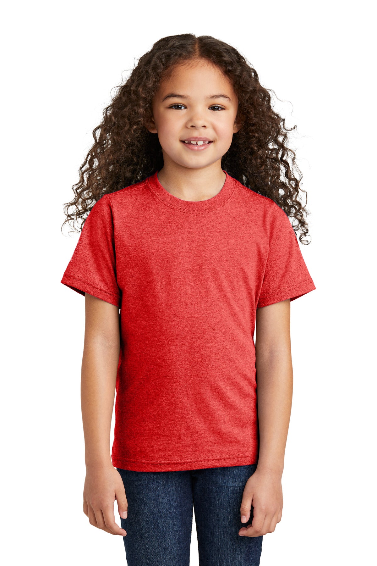 Port & Company ® Youth Tri-Blend Tee PC330Y - Port & Company PC330Y T-Shirts Port & Company Bright Red Heather XS