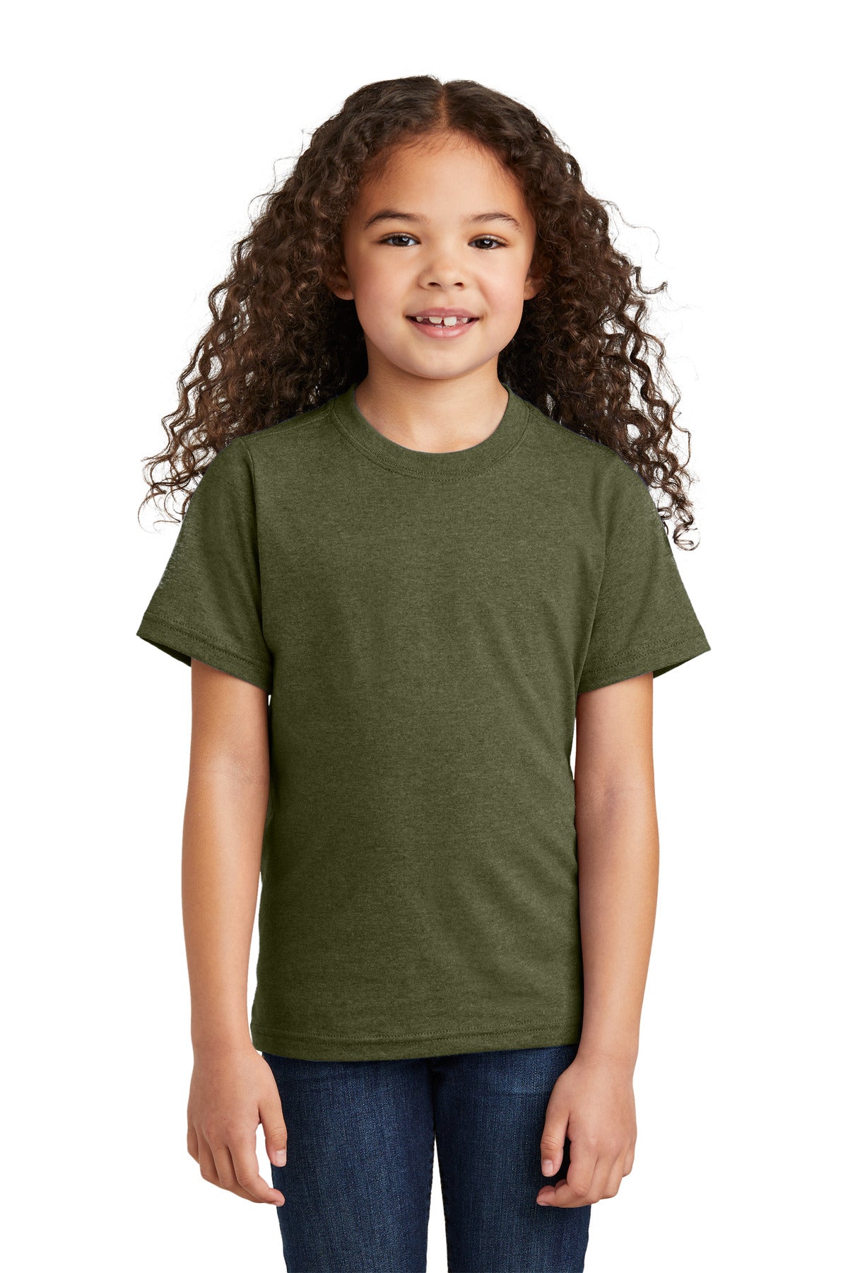 Port & Company ® Youth Tri-Blend Tee PC330Y - Port & Company PC330Y T-Shirts Port & Company Military Green Heather XS