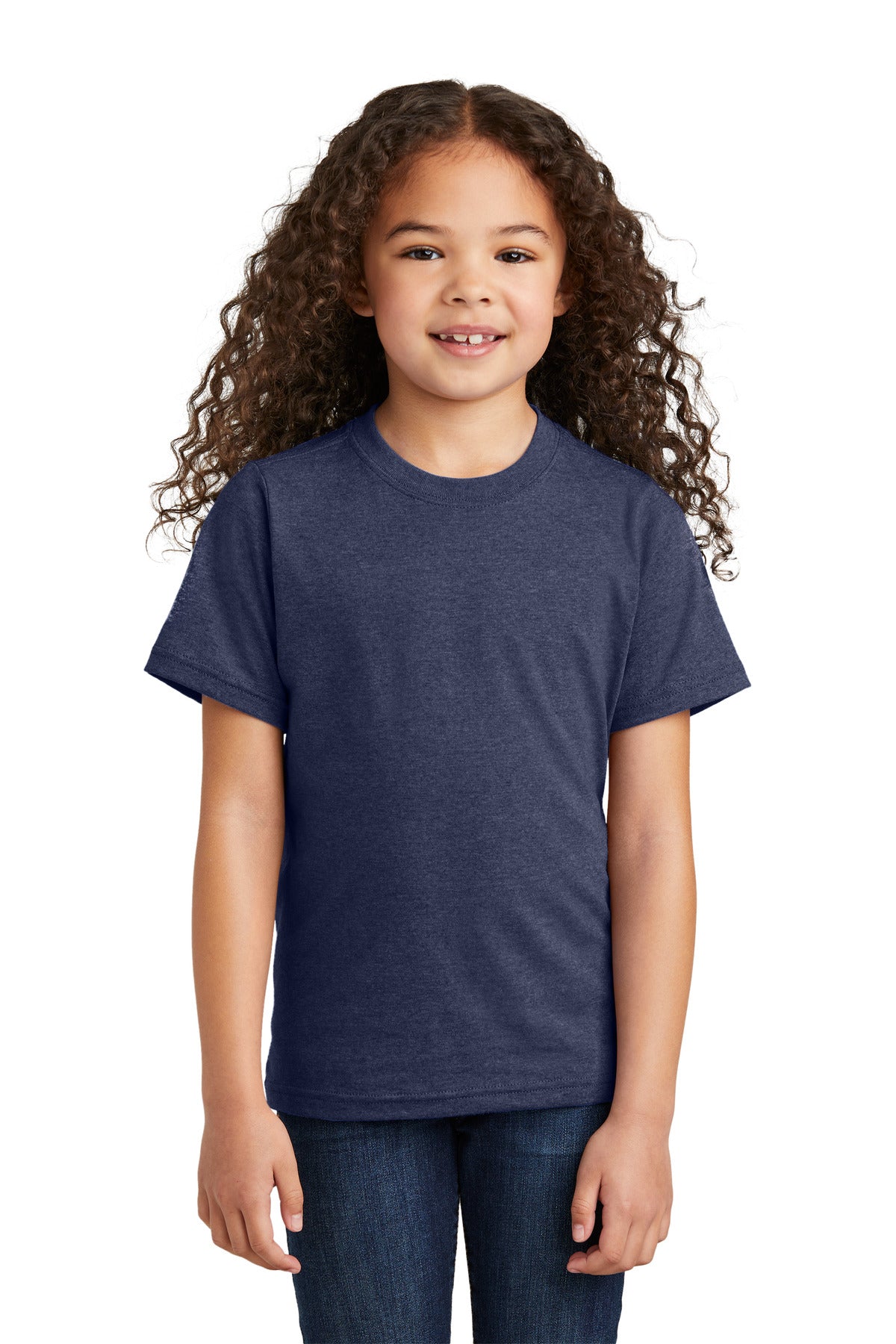 Port & Company ® Youth Tri-Blend Tee PC330Y - Port & Company PC330Y T-Shirts Port & Company Team Navy Heather XS