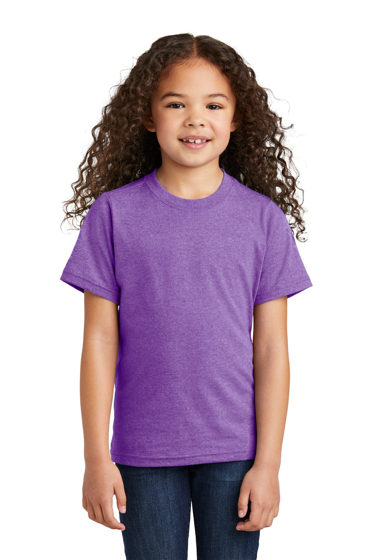 Port & Company ® Youth Tri-Blend Tee PC330Y - Port & Company PC330Y T-Shirts Port & Company Team Purple Heather XS