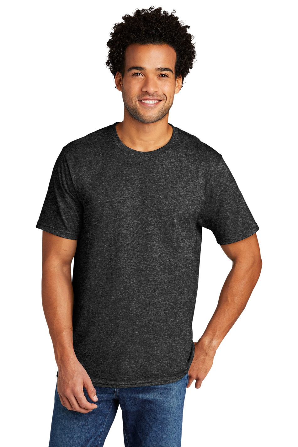 Port & Company ® Tri-Blend Tee. PC330 - Black Heather - Port & Company PC330 T-Shirts Port & Company Black Heather S