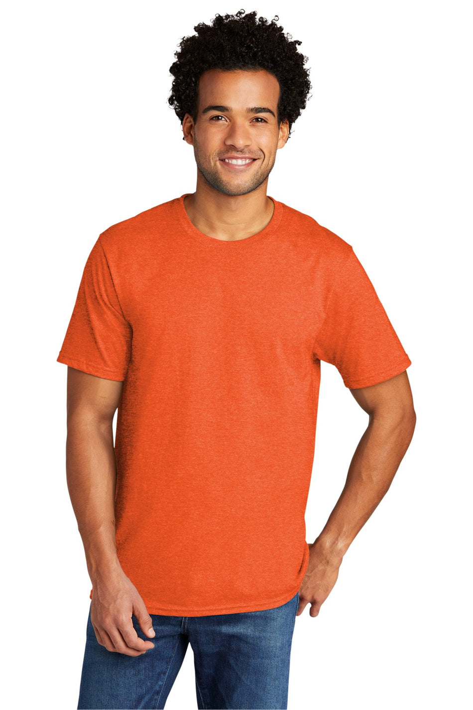 Port & Company ®  Tri-Blend Tee. PC330 - Deep Orange Heather - Port & Company PC330