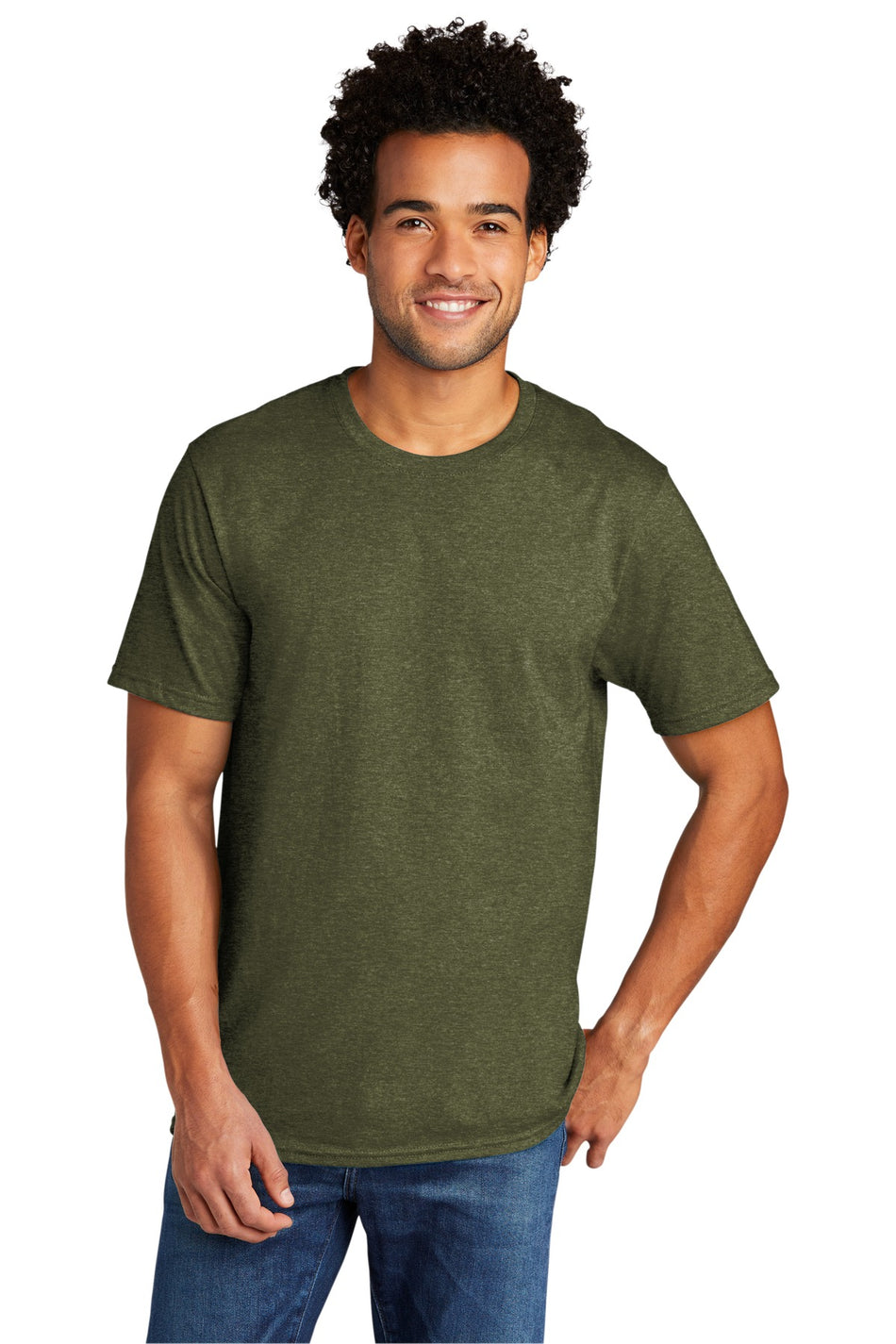 Port & Company ® Tri-Blend Tee. PC330 - Military Green Heather - Port & Company PC330 T-Shirts Port & Company Military Green Heather S