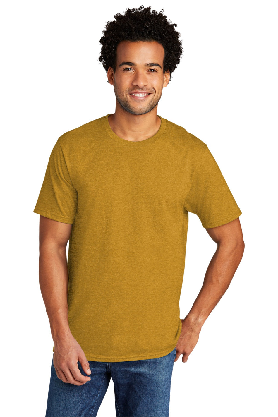 Port & Company ®  Tri-Blend Tee. PC330 - Ochre Yellow Heather - Port & Company PC330