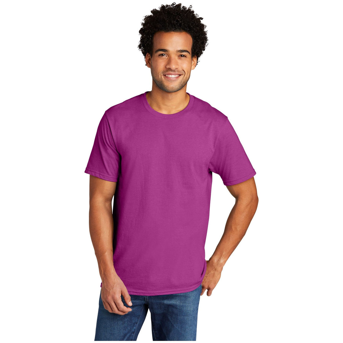 Port & Company ® Tri-Blend Tee. PC330 - Raspberry Heather - Port & Company PC330 T-Shirts Port & Company Raspberry Heather S