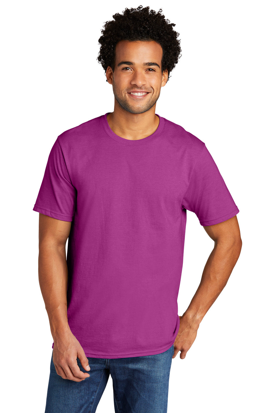 Port & Company ®  Tri-Blend Tee. PC330 - Raspberry Heather - Port & Company PC330