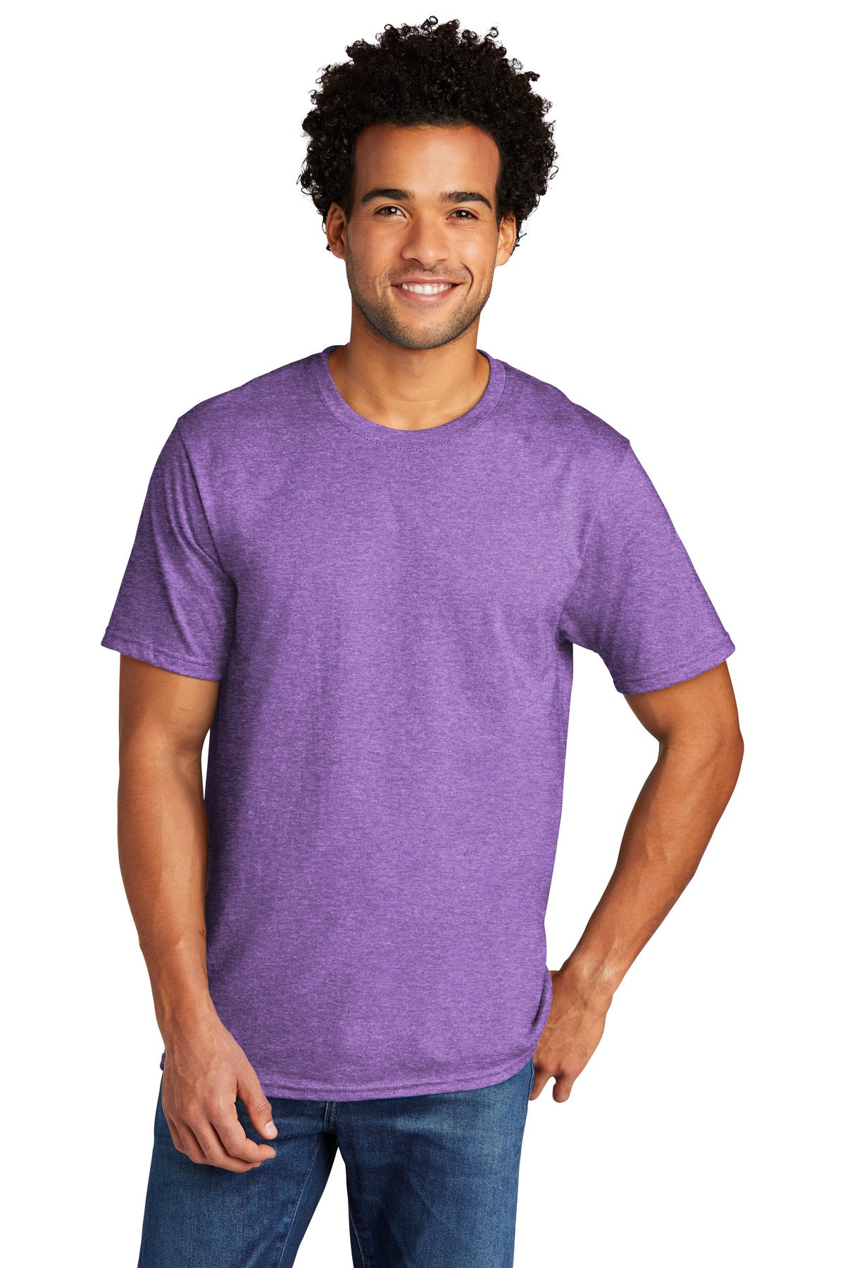 Port & Company ® Tri-Blend Tee. PC330 - Team Purple Heather - Port & Company PC330 T-Shirts Port & Company Team Purple Heather S