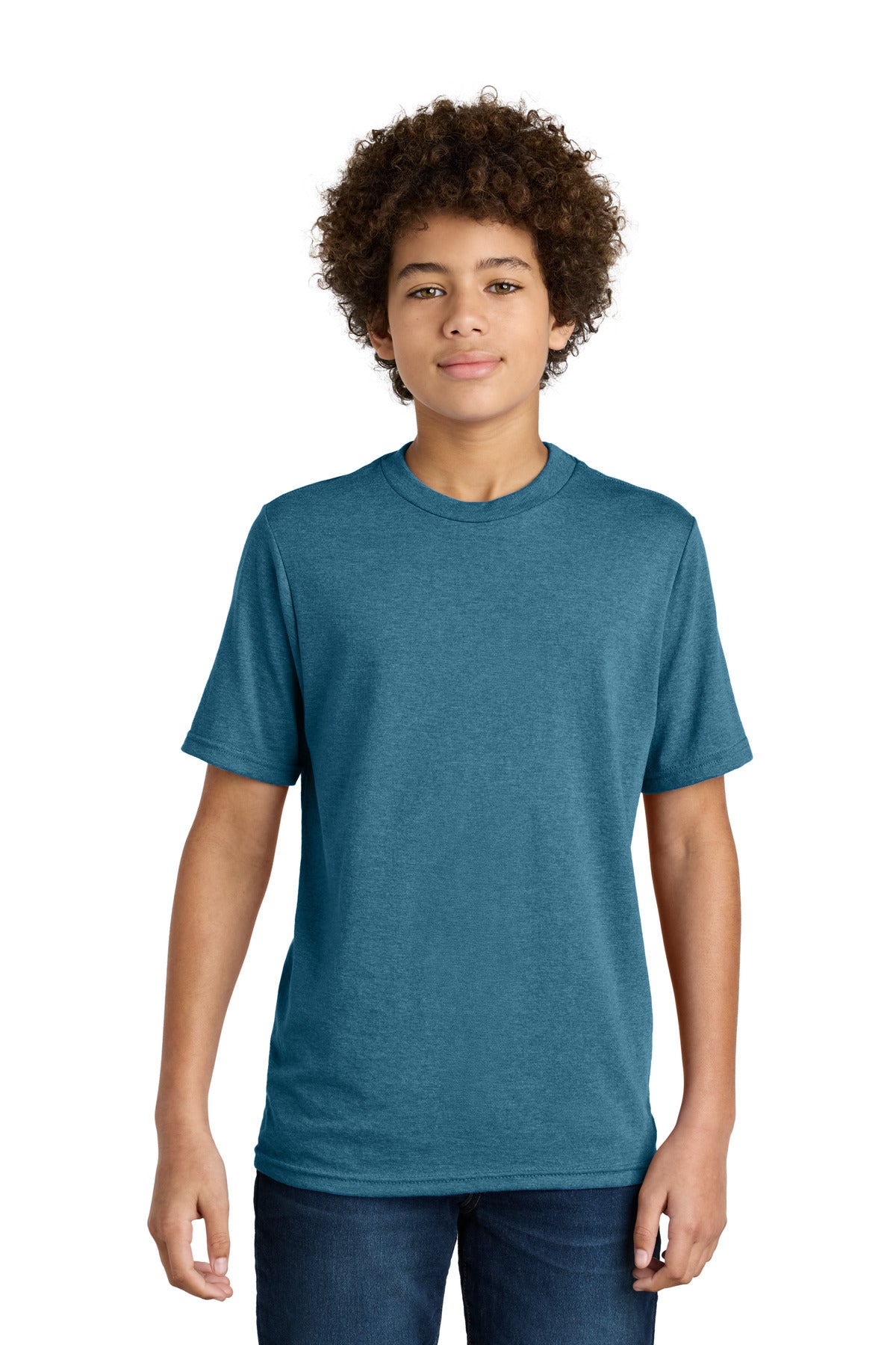 Port & Company ® Youth CVC Tee PC340Y - Port & Company PC340Y T-Shirts Port & Company Mountain Blue Heather XS