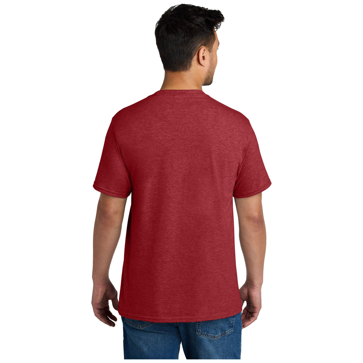 Port & Company® CVC Tee PC340 - Team Cardinal Heather T-Shirts Port & Company