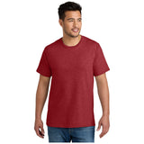 Port & Company® CVC Tee PC340 - Team Cardinal Heather T-Shirts Port & Company Team Cardinal Heather Small