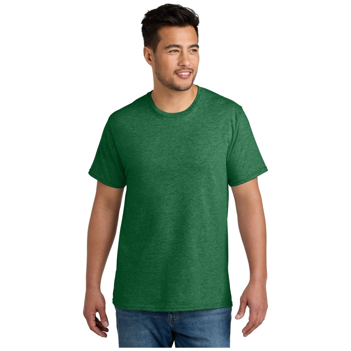 Port & Company ® CVC Tee PC340 - Athletic Kelly Green Heather - Port & Company PC340 T-Shirts Port & Company Athletic Kelly Green Heather S