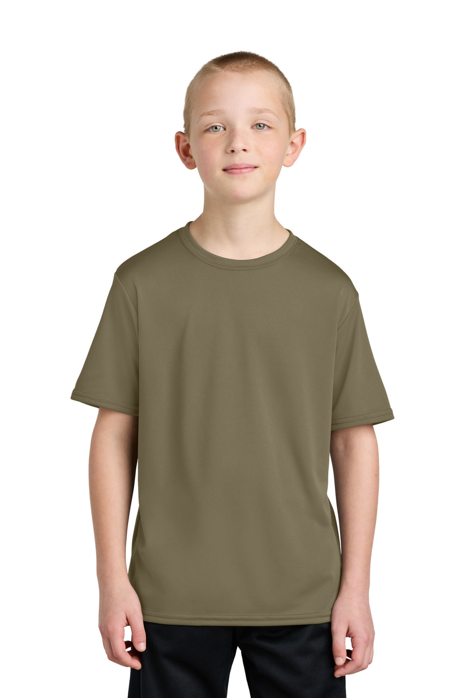 Port & Company ®  Youth Performance Tee. PC380Y - Coyote Brown - Port & Company PC380Y