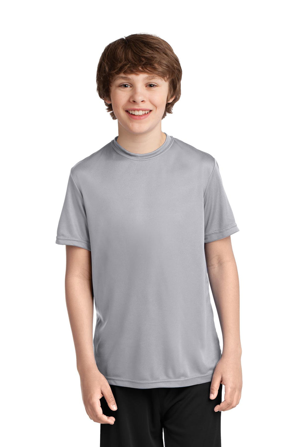 Port & Company ® Youth Performance Tee. PC380Y - Silver - Port & Company PC380Y Activewear Port & Company Silver XS