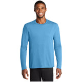 Port & Company® Long Sleeve Performance Blend Tee PC381LS T-Shirts Port & Company Aquatic Blue S