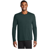 Port & Company® Long Sleeve Performance Blend Tee PC381LS T-Shirts Port & Company Dark Green S
