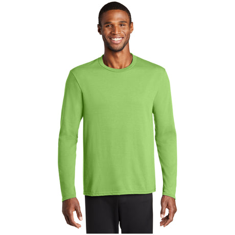 Port & Company® Long Sleeve Performance Blend Tee PC381LS T-Shirts Port & Company Lime Green S