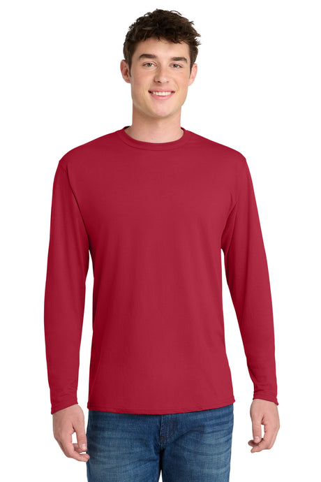 Port & Company PC381LS Long Sleeve Performance Blend Tee | Port & Co PC381LS