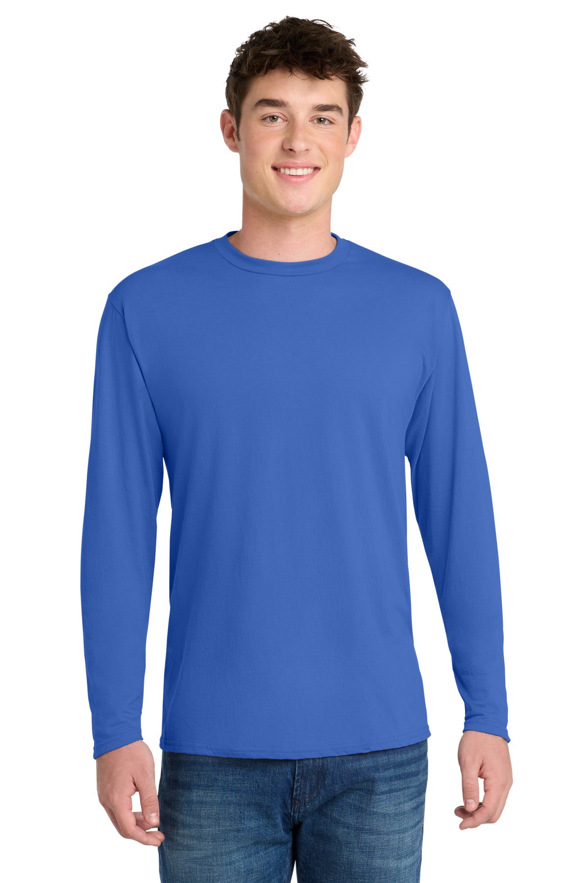 Port & Company PC381LS Long Sleeve Performance Blend Tee | Port & Co PC381LS