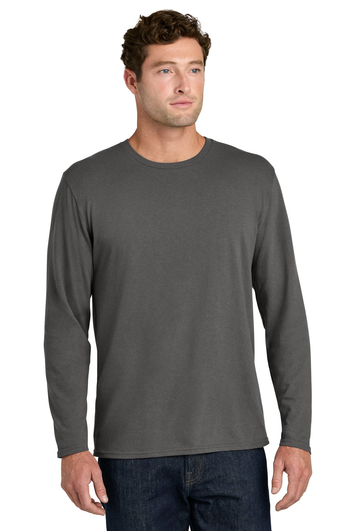 Port & Company PC43LS Easy Cotton Long Sleeve Tee | Port & Co PC43LS
