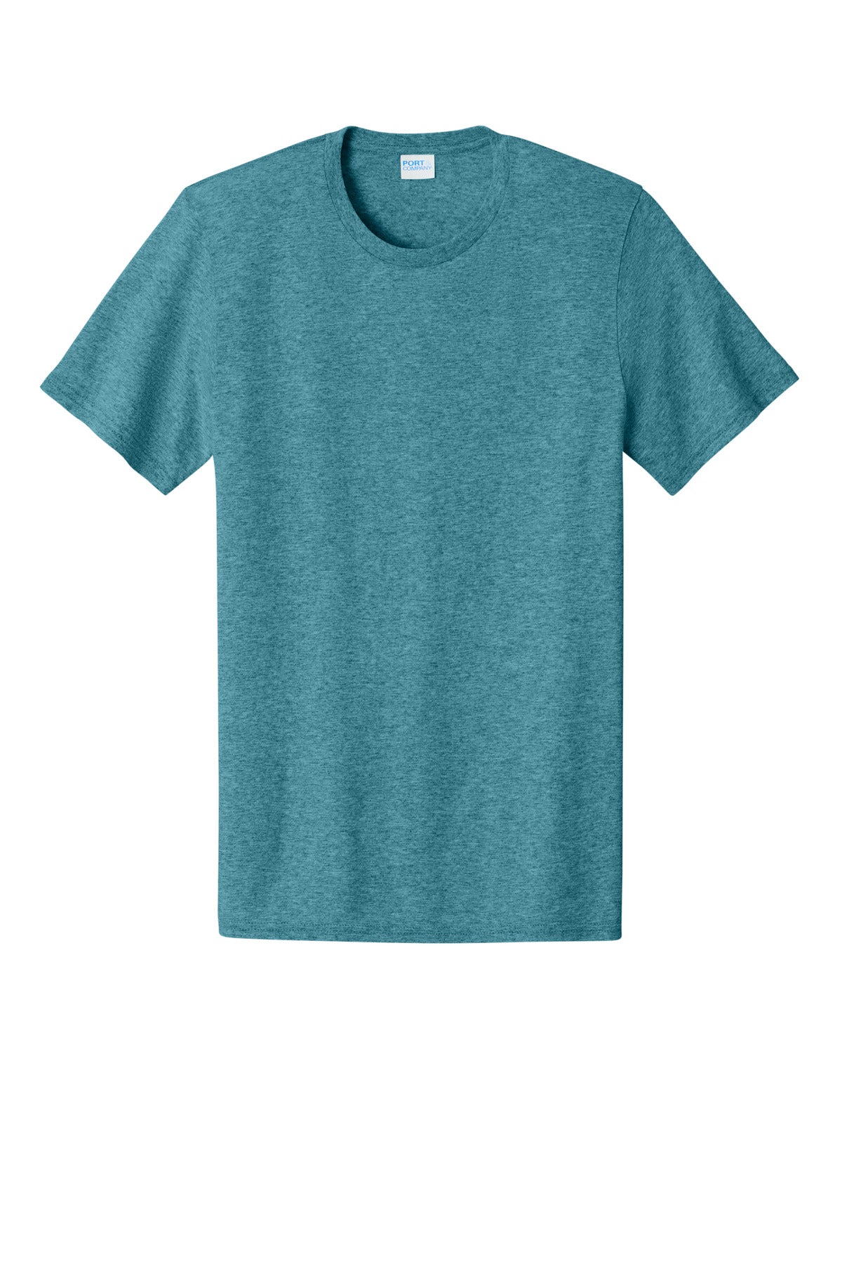 Port & Company ® Easy Cotton Tee PC43 - Vivid Teal Heather - Port & Company PC43 T-Shirts Port & Company Vivid Teal Heather S