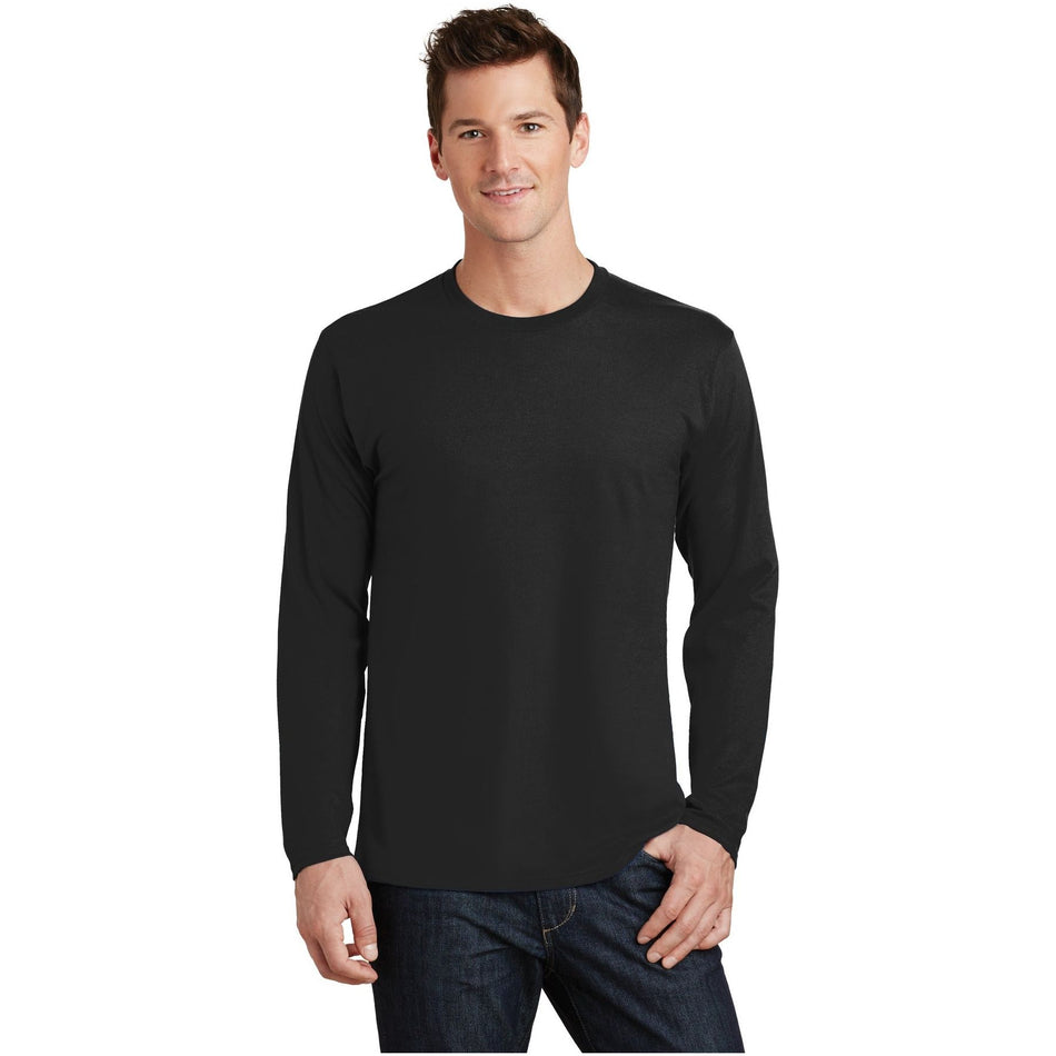 Port & Company ® Long Sleeve Fan Favorite Tee. PC450LS - Jet Black - Port & Company PC450LS T-Shirts Port & Company Jet Black S