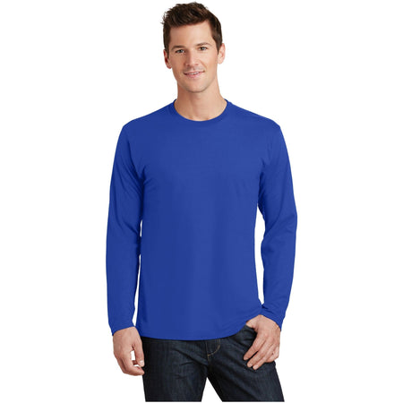 Port & Company ® Long Sleeve Fan Favorite Tee. PC450LS - True Royal - Port & Company PC450LS T-Shirts Port & Company True Royal S