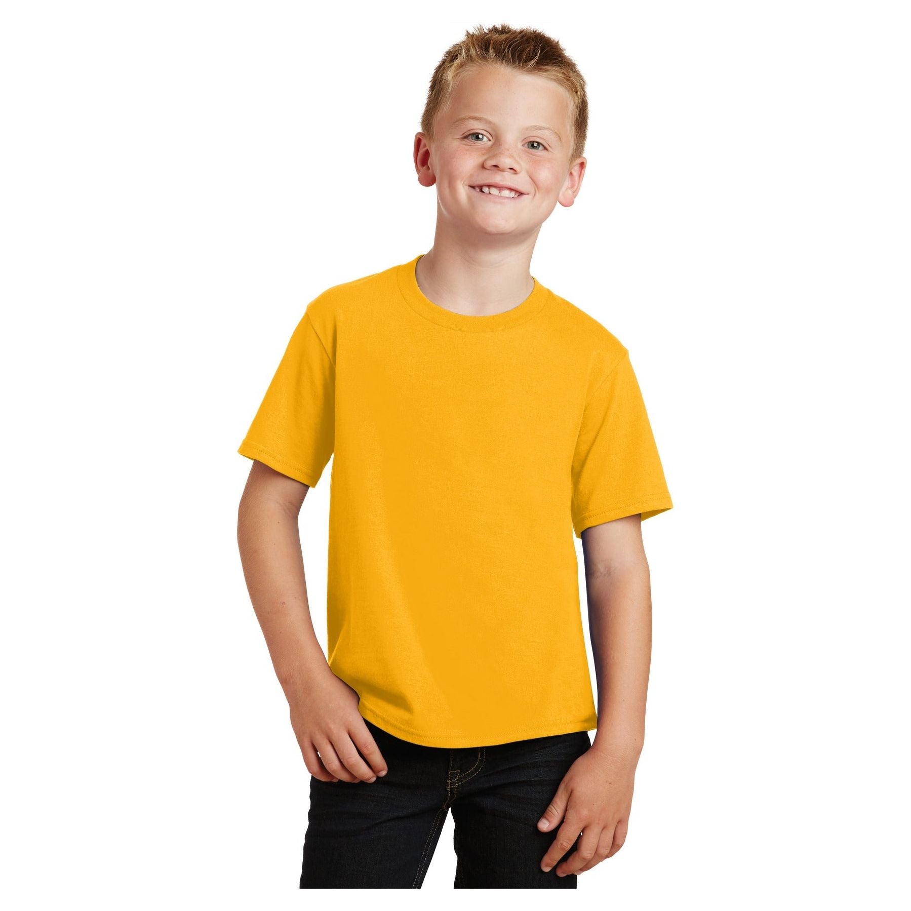 Port & Company ® Youth Fan Favorite Tee. PC450Y - Bright Gold - Port & Company PC450Y T-Shirts Port & Company Bright Gold XS