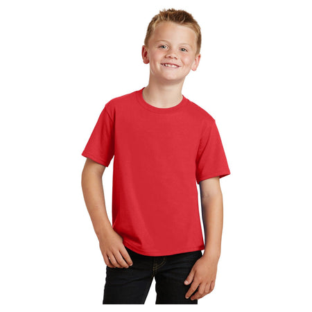 Port & Company ® Youth Fan Favorite Tee. PC450Y - Bright Red - Port & Company PC450Y T-Shirts Port & Company Bright Red XS