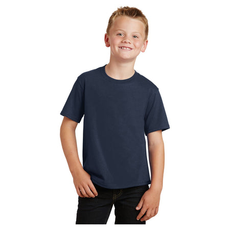 Port & Company ® Youth Fan Favorite Tee. PC450Y - Deep Navy - Port & Company PC450Y T-Shirts Port & Company Deep Navy XS