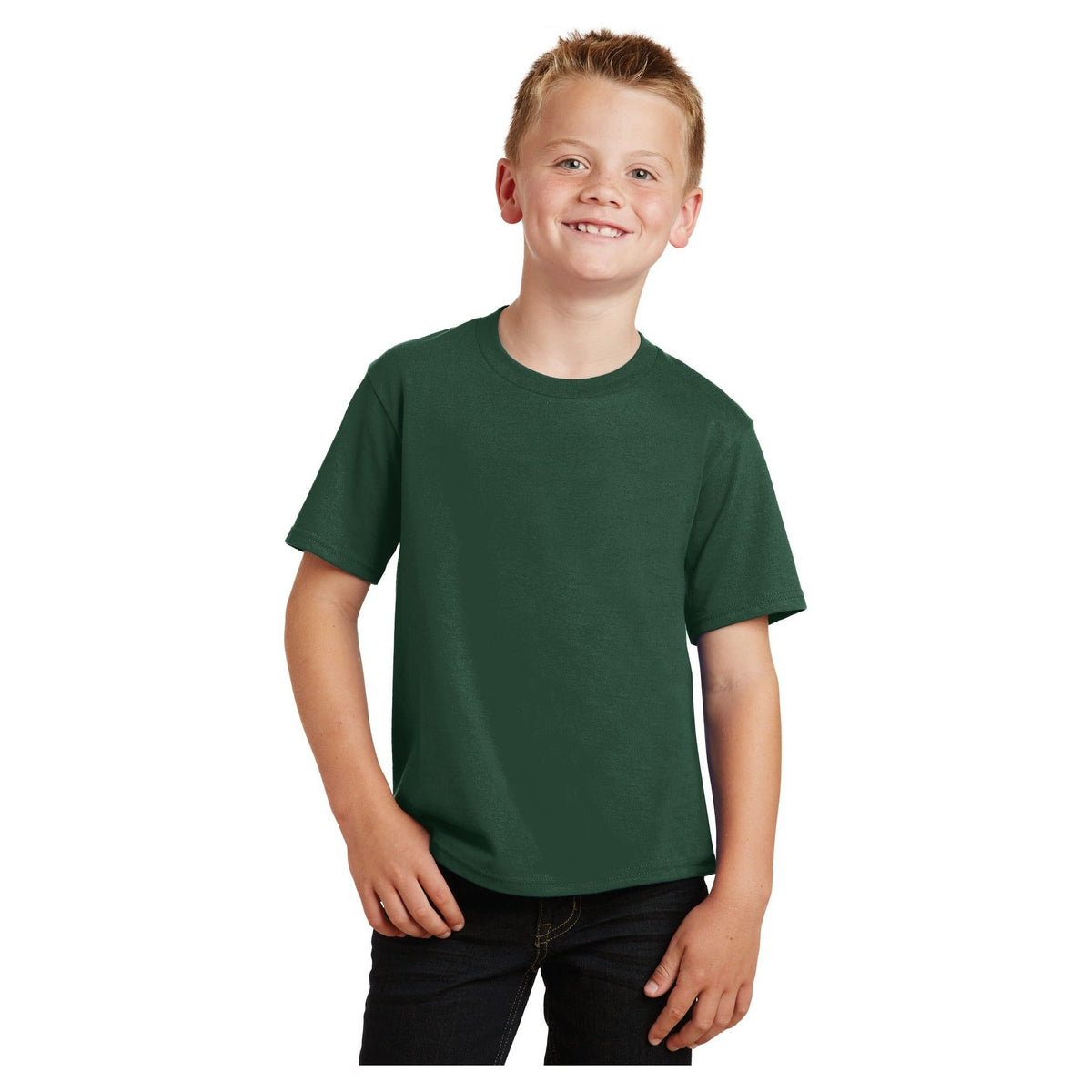 Port & Company ® Youth Fan Favorite Tee. PC450Y - Forest Green - Port & Company PC450Y T-Shirts Port & Company Forest Green XS