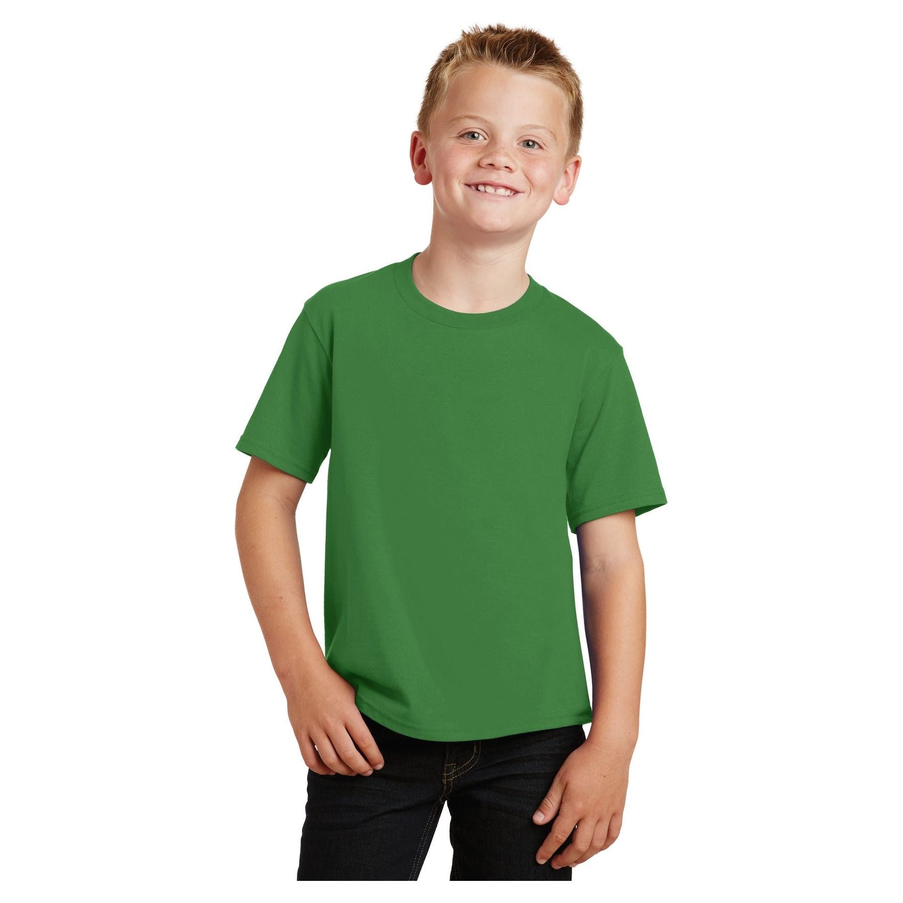 Port & Company ® Youth Fan Favorite Tee. PC450Y - Kiwi Green - Port & Company PC450Y T-Shirts Port & Company Kiwi Green XS