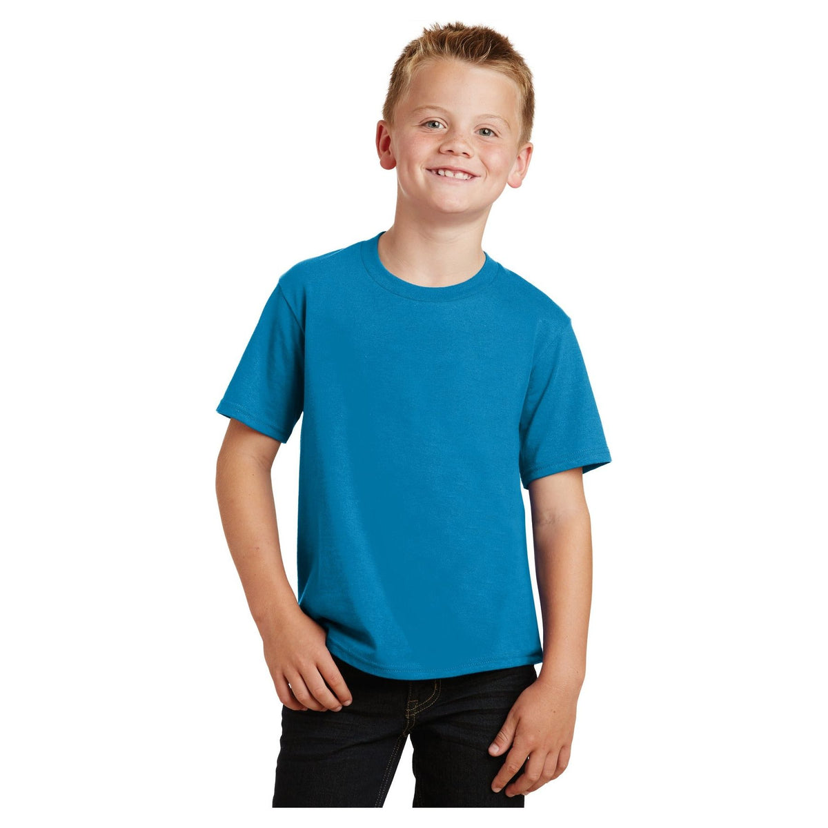 Port & Company ® Youth Fan Favorite Tee. PC450Y - Sapphire - Port & Company PC450Y T-Shirts Port & Company Sapphire XS